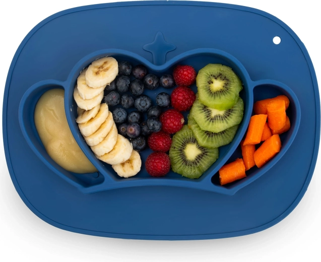 Trzy oddzielne przegródki na urozmaicone porcje