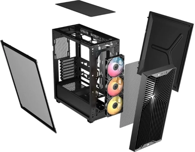 Modułowa konstrukcja i 3× RS120 ARGB w zestawie
