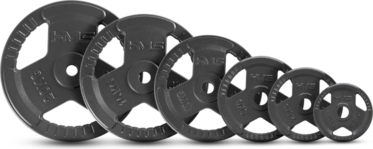 HMS Hammertone – żeliwny talerz z uchwytami 10 kg (31 mm), antracyt