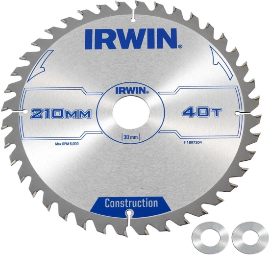 Tarcza piły IRWIN 210 mm, 40 zębów, ATB do drewna