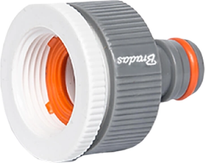 Plastowy adapter na kran z gwintem wewnętrznym 3/4" i redukcją na 1" WHITE LINE
