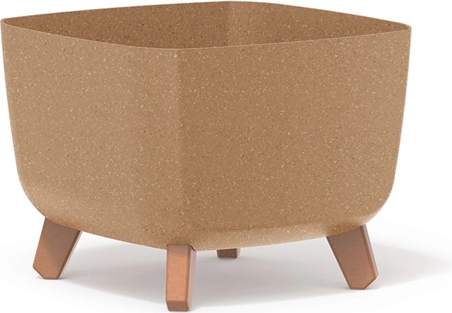 Doniczka Gracia Square Eco Wood 29 × 29 × 22 cm, naturalna