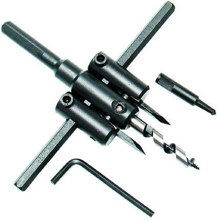 Regulowany wycinak otworów 30–120 mm do drewna, PVC i płyt gipsowo-kartonowych