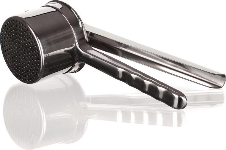 Dźwigniowy nierdzewny praska do ziemniaków 29 cm, średnica 10 cm