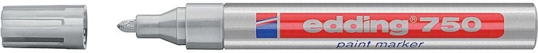 Lakowy marker edding 750, srebrny