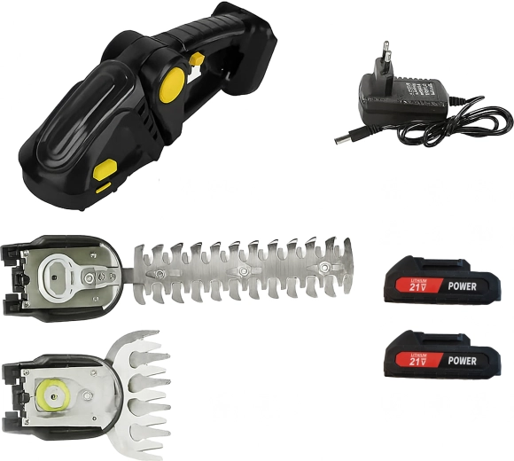 2w1: ostrze do krzewów i nożyce do trawy