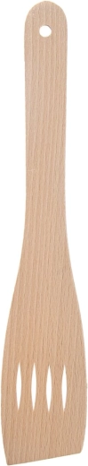 Drewniana kuchenna łopatka z otworami 30 cm
