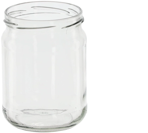 Szklane naczynie 460 ml z wieczkiem fi 82