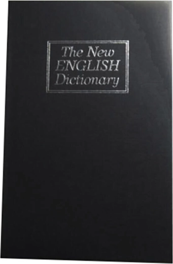 Sejf w kształcie książki 180 × 115 × 55 mm, czarny