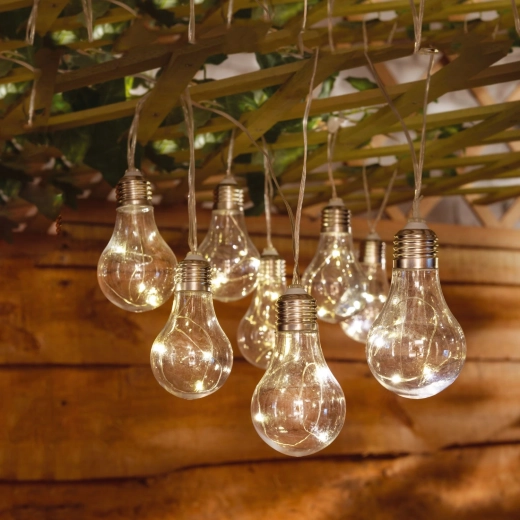 Solarny girland ogrodowy 3,8 m, 10 LED, ciepła biel