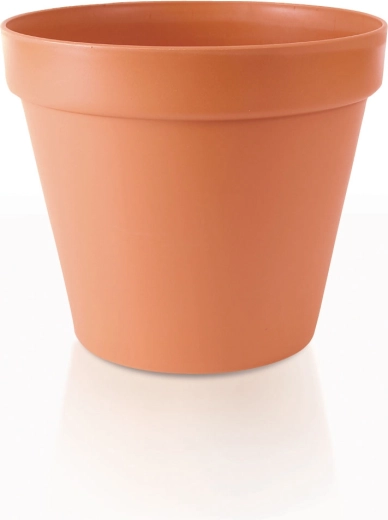Plastowa doniczka Glinka 17 cm terakota