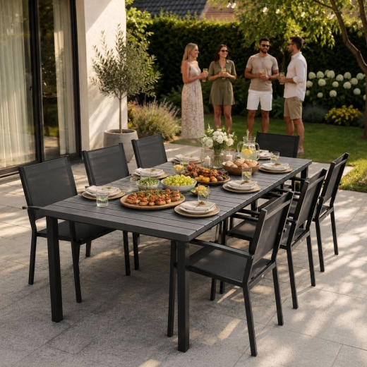 Duży blat 180 × 90 cm dla 6–8 osób