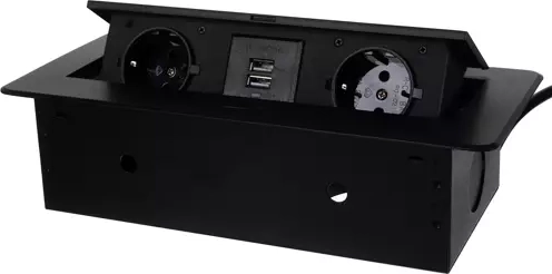 2× gniazdo + 2× USB w jednym module