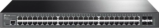 Zarządzalny przełącznik L2+ JetStream z 48 portami gigabitowymi i 4 slotami SFP+ 10Gb