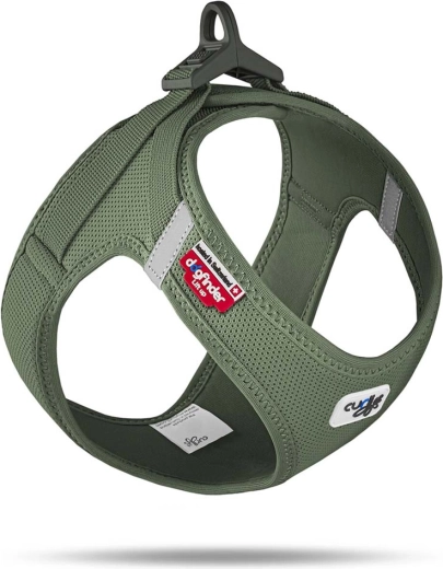 Szelki dla psów Curli Air-Mesh z klamrą moss, rozmiar L (8–10 kg)