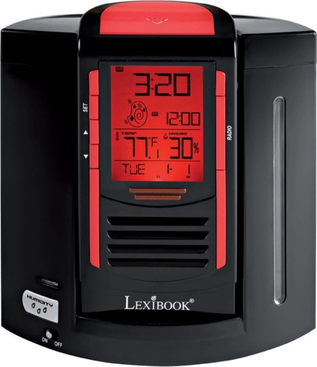 Radiobudzik z wbudowanym nawilżaczem powietrza