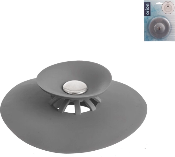 Gumowa zatyczka do odpływu 10 cm, szara