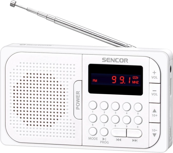 Przenośne radio Sencor SRD 216 WH z Bluetooth