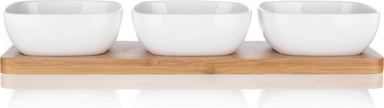 Eleganckie połączenie porcelany i bambusa