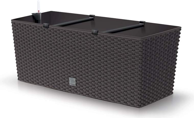 Samonawadniająca rattanowa skrzynka 50 cm umbra