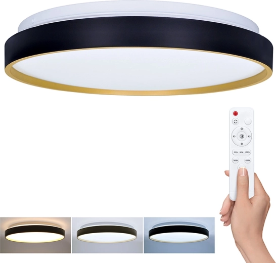 Solight sufitowa i ścienna lampa LED Cala z pilotem 48 W, 3360 lm, 38 cm, ściemnialna, CCT