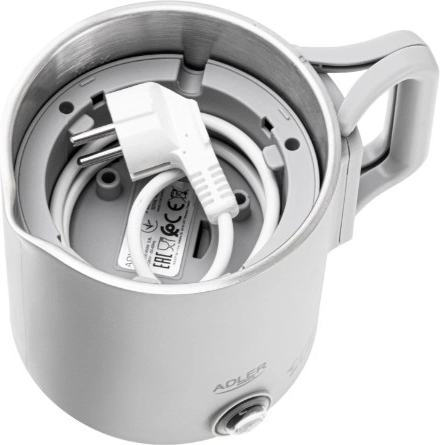 Składana rączka i podstawa schowana wewnątrz