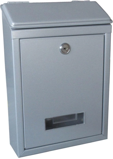 Skrzynka pocztowa szara 210 × 300 × 60 mm z ocynkowanej stali