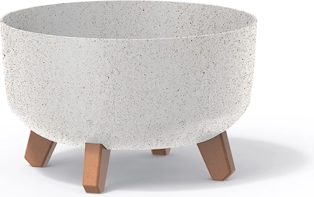 Donica Gracia Low Eco Wood 28,5 cm – biała