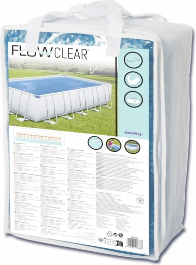 Pokrywa solarna 703 × 366 cm do basenów stelażowych BESTWAY