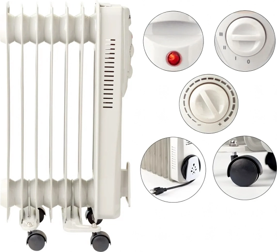 Precyzyjny termostat i 3 poziomy mocy