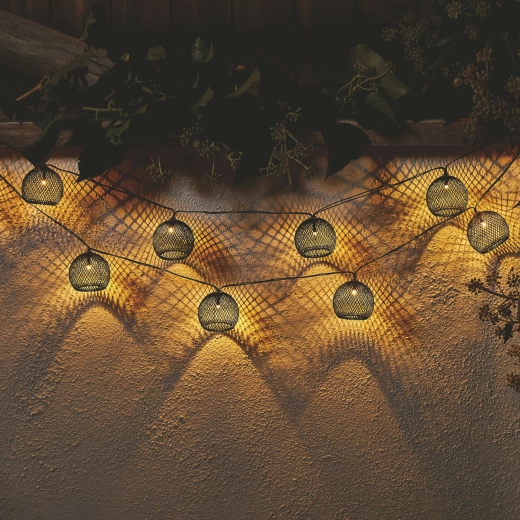 Solarny girland ogrodowy ALTROS 10 LED, ciepła biel, 3,8 m