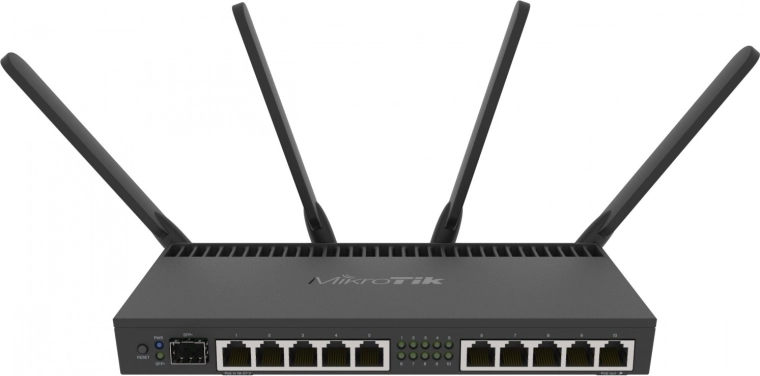 MikroTik dwupasmowy gigabitowy router AC z xDSL i SFP+