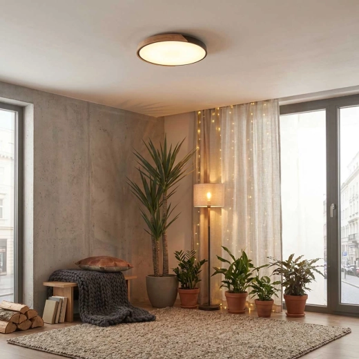 Design dąb + czarny metal do nowoczesnych wnętrz