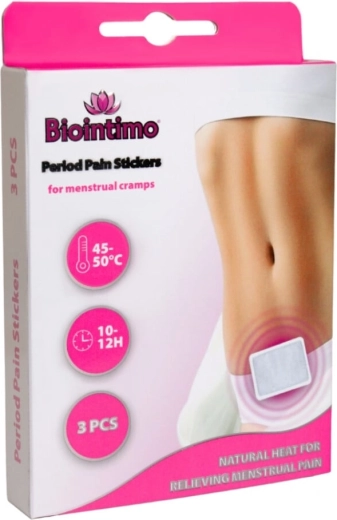 Biointimo rozgrzewający plaster na ból menstruacyjny (3 szt.)