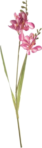 Sztuczny kwiat frezji różowy 54 cm