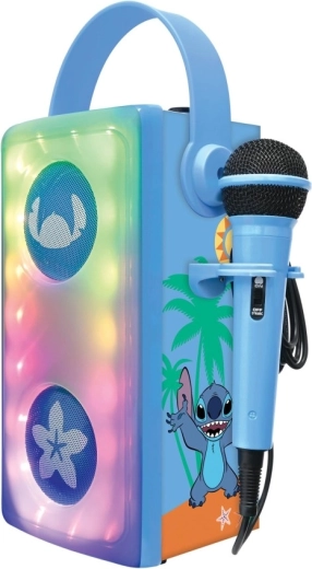 Bluetooth głośnik karaoke LEXIBOOK z mikrofonem i efektami świetlnymi STITCH