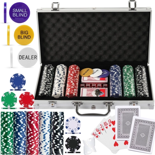 Zestaw pokerowy Renew Force Royal Flush Pro z 300 żetonami w aluminiowej walizce