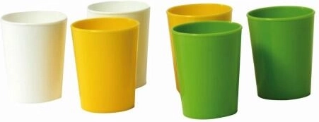 Plastowa odlewka 40 ml, mix kolorów (6 szt.)