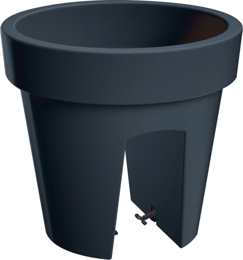 Doniczka na balustradę Lofly Railing 24,5 cm antracyt