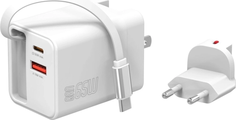 Zintegrowany, zwijany kabel „jo‑jo”