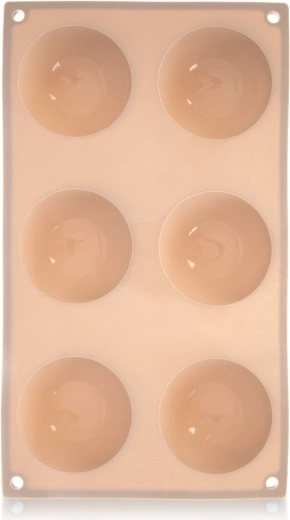 Silikonowa forma do pieczenia półkul 28 × 16,5 cm, beżowa