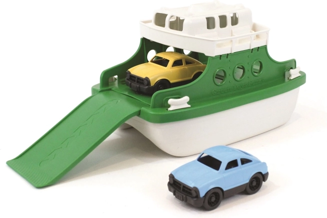 Prom Green Toys z samochodzikami