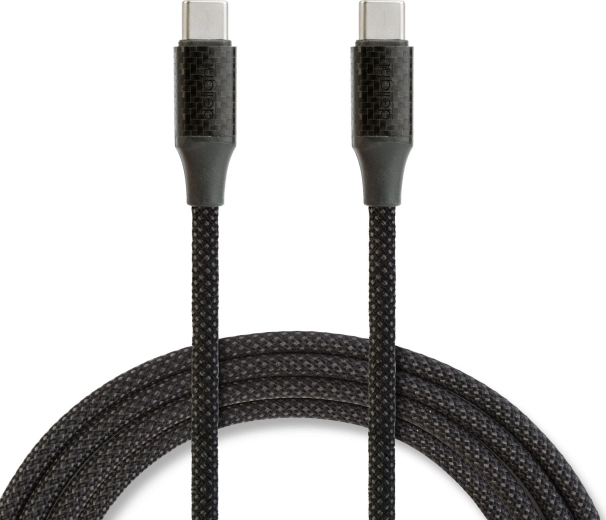 Magnetyczny pleciony kabel USB-C USB-C do USB-C 1 m 60 W czarny