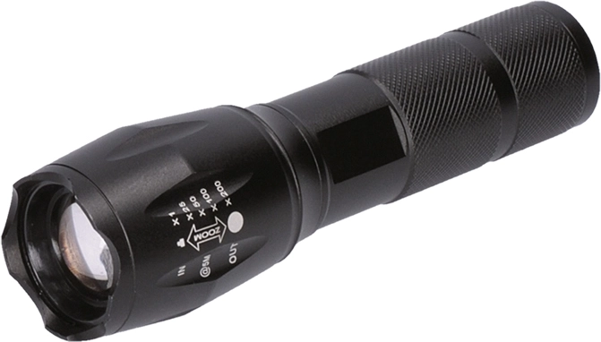 Solight LED latarka ładowalna 300 lm z diodą Cree, zoomem i funkcją power banku - 1 sztuka