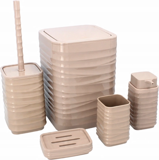 Kompletny 5‑częściowy zestaw dla zorganizowanej łazienki