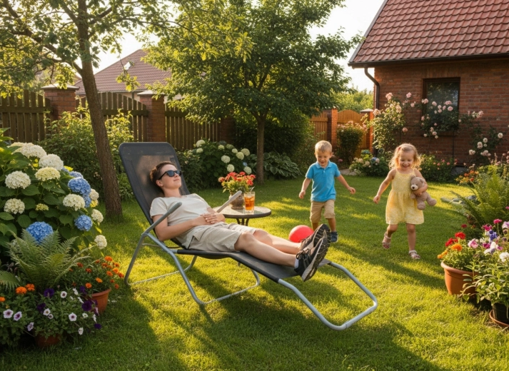 Zintegrowany podnóżek dla lepszego wypoczynku