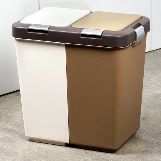 Dwie niezależne komory dla łatwej segregacji