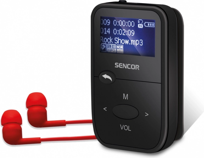 Odtwarzacz mp3 Sencor 8 GB z microSD, radiem FM i klipem