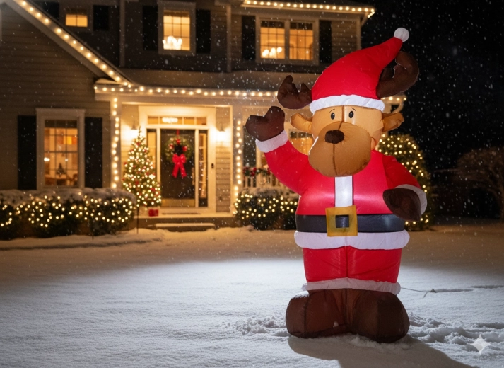 Lśniący efekt LED na magiczną noc