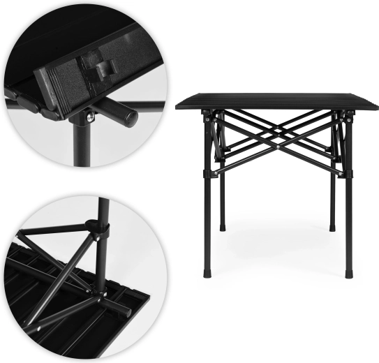 Roletowy blat lamelowy z szybkim mocowaniem